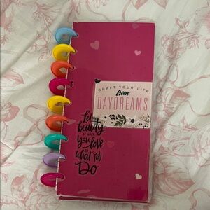 The Happy Planner Pink Daydreams Disc-Bound Planner with Rainbow Discs DIY-Ed